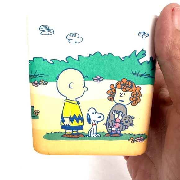 Peanuts Snoopy & Charlie Brown Kitchen Storage Jar – Bamboo Lid | Vintage Cartoo - Picture 8 of 10